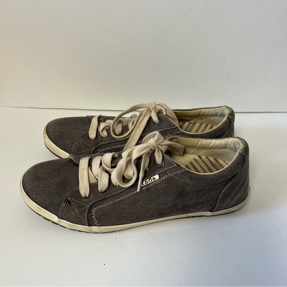 Taos Gray Star Casual Low Top Lace Up Canvas Sneakers Women's 9 - Picture 7 of 11